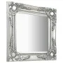 Silver baroque style wall mirror 40x40 cm by vidaXL, Mirrors - Ref: Foro24-320306, Price: 37,05 €, Discount: %