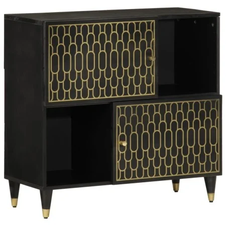Armario auxiliar madera maciza de mango 80x33x75 cm by vidaXL, Sideboards - Ref: Foro24-358347, Price: 98,31 €, Discount: %