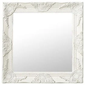 Weißer Wandspiegel im Barockstil 50x50 cm von vidaXL, Spiegel - Ref: Foro24-320312, Preis: 37,76 €, Rabatt: %