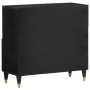 Armario auxiliar madera maciza de mango 80x33x75 cm de vidaXL, Aparadores - Ref: Foro24-358347, Precio: 99,46 €