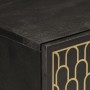 Armario auxiliar madera maciza de mango 80x33x75 cm de vidaXL, Aparadores - Ref: Foro24-358347, Precio: 99,46 €