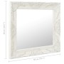 Weißer Wandspiegel im Barockstil 50x50 cm von vidaXL, Spiegel - Ref: Foro24-320312, Preis: 37,34 €, Rabatt: %