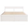 White pine wood bed frame with drawers 150x200cm by vidaXL, Beds and slatted bases - Ref: Foro24-3282346, Price: 331,09 €, Di...