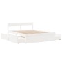 White pine wood bed frame with drawers 150x200cm by vidaXL, Beds and slatted bases - Ref: Foro24-3282346, Price: 331,09 €, Di...