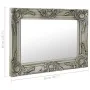 Silberner Wandspiegel im Barockstil 50x40 cm von vidaXL, Spiegel - Ref: Foro24-320310, Preis: 42,83 €, Rabatt: %