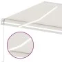 Manual retractable awning with cream-colored LED 350x250 cm by vidaXL, Awnings - Ref: Foro24-3069522, Price: 381,30 €, Discou...