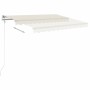 Manual retractable awning with cream LED light 3.5x2.5 m by vidaXL, Awnings - Ref: Foro24-3069922, Price: 382,53 €, Discount: %