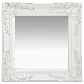White baroque style wall mirror 40x40 cm by vidaXL, Mirrors - Ref: Foro24-320304, Price: 40,17 €, Discount: %