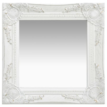 Weißer Wandspiegel im Barockstil 40x40 cm von vidaXL, Spiegel - Ref: Foro24-320304, Preis: 41,03 €, Rabatt: %