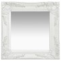 White baroque style wall mirror 40x40 cm by vidaXL, Mirrors - Ref: Foro24-320304, Price: 41,03 €, Discount: %