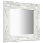 Weißer Wandspiegel im Barockstil 40x40 cm von vidaXL, Spiegel - Ref: Foro24-320304, Preis: 41,03 €, Rabatt: %