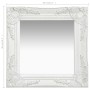 Weißer Wandspiegel im Barockstil 40x40 cm von vidaXL, Spiegel - Ref: Foro24-320304, Preis: 41,03 €, Rabatt: %