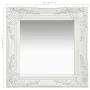 White baroque style wall mirror 40x40 cm by vidaXL, Mirrors - Ref: Foro24-320304, Price: 41,03 €, Discount: %