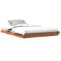 Estructura de cama madera maciza pino marrón cera 135x190 cm de vidaXL, Camas y somieres - Ref: Foro24-847155, Precio: 89,19 ...