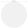 Transparent PVC table protector Ø 80 cm 2 mm by vidaXL, Table accessories - Ref: Foro24-288247, Price: 25,45 €, Discount: %