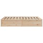 Solid pine wood bed frame 150x200 cm by vidaXL, Beds and slatted bases - Ref: Foro24-3282372, Price: 184,51 €, Discount: %