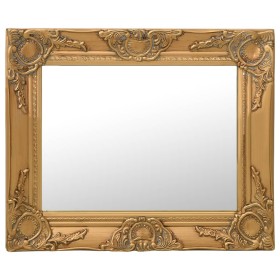 Espejo de pared estilo barroco dorado 50x40 cm de vidaXL, Espejos - Ref: Foro24-320309, Precio: 42,70 €, Descuento: %