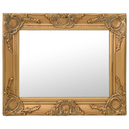 Espejo de pared estilo barroco dorado 50x40 cm de vidaXL, Espejos - Ref: Foro24-320309, Precio: 42,41 €, Descuento: %