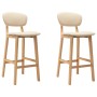 Küchenhocker, 2 Stück, Stoff in Cremefarbe. von vidaXL, Küchenhocker - Ref: Foro24-289369, Preis: 177,83 €, Rabatt: %