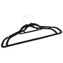 Set of 50 black velvet non-slip clothes hangers by vidaXL, Hangers - Ref: Foro24-289921, Price: 49,37 €, Discount: %
