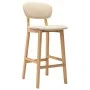 Taburetes de cocina 2 unidades tela color crema by vidaXL, Kitchen stools - Ref: Foro24-289369, Price: 174,03 €, Discount: %