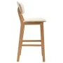 Taburetes de cocina 2 unidades tela color crema by vidaXL, Kitchen stools - Ref: Foro24-289369, Price: 174,03 €, Discount: %