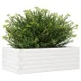 Jardinera de madera maciza de pino blanca 70x40x23 cm de vidaXL, Maceteros y jardineras - Ref: Foro24-847219, Precio: 56,36 €...
