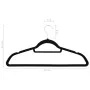 Set of 50 black velvet non-slip clothes hangers by vidaXL, Hangers - Ref: Foro24-289921, Price: 49,37 €, Discount: %