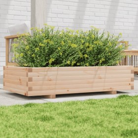 Jardinera de madera maciza de pino 110x60x26,5 cm by vidaXL, Pots and planters - Ref: Foro24-847348, Price: 110,90 €, Discoun...