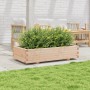 Jardinera de madera maciza de pino 110x60x26,5 cm by vidaXL, Pots and planters - Ref: Foro24-847348, Price: 110,90 €, Discoun...