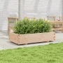 Jardinera de madera maciza de pino 110x60x26,5 cm by vidaXL, Pots and planters - Ref: Foro24-847348, Price: 109,49 €, Discoun...