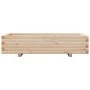 Jardinera de madera maciza de pino 110x60x26,5 cm by vidaXL, Pots and planters - Ref: Foro24-847348, Price: 109,49 €, Discoun...