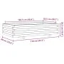 Jardinera de madera maciza de pino 110x60x26,5 cm by vidaXL, Pots and planters - Ref: Foro24-847348, Price: 109,49 €, Discoun...