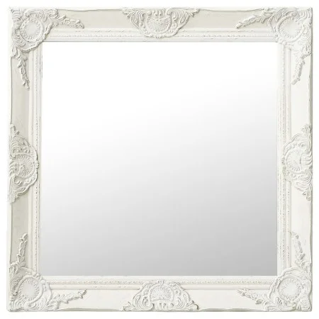 White baroque style wall mirror 60x60 cm by vidaXL, Mirrors - Ref: Foro24-320332, Price: 68,51 €, Discount: %