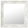 Weißer Wandspiegel im Barockstil 60x60 cm von vidaXL, Spiegel - Ref: Foro24-320332, Preis: 70,30 €, Rabatt: %