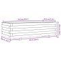 Jardinera de madera maciza de pino blanco 90x40x26,5 cm by vidaXL, Pots and planters - Ref: Foro24-847334, Price: 81,13 €, Di...