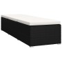 Tumbona de jardín con cojín y mesita ratán sintético negro by vidaXL, Loungers - Ref: Foro24-317111, Price: 167,25 €, Discoun...