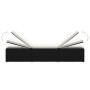 Tumbona de jardín con cojín y mesita ratán sintético negro by vidaXL, Loungers - Ref: Foro24-317111, Price: 167,25 €, Discoun...