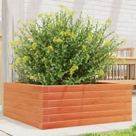 Jardinera de madera maciza pino marrón cera 60x60x23 cm by vidaXL, Pots and planters - Ref: Foro24-847190, Price: 73,98 €, Di...