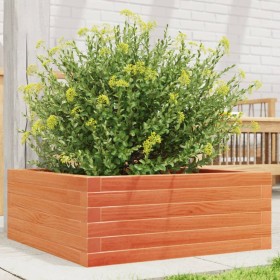 Jardinera de madera maciza pino marrón cera 60x60x23 cm by vidaXL, Pots and planters - Ref: Foro24-847190, Price: 74,92 €, Di...