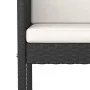 Küchenhocker mit 4 Stück schwarzen Kunststoff-Rattankissen. von vidaXL, Gartenstühle - Ref: Foro24-316676, Preis: 269,43 €, R...