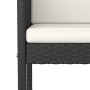 Küchenhocker mit 4 Stück schwarzen Kunststoff-Rattankissen. von vidaXL, Gartenstühle - Ref: Foro24-316676, Preis: 272,78 €, R...