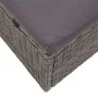 Liegestuhl mit Markise und Kissen aus grauem synthetischem Rattan von vidaXL, Liegen - Ref: Foro24-317115, Preis: 178,86 €, R...