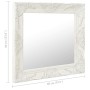 Weißer Wandspiegel im Barockstil 60x60 cm von vidaXL, Spiegel - Ref: Foro24-320332, Preis: 70,30 €, Rabatt: %