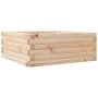 Jardinera de madera maciza de pino 60x60x23 cm de vidaXL, Maceteros y jardineras - Ref: Foro24-847188, Precio: 62,51 €, Descu...