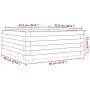 Jardinera de madera maciza de pino 60x60x23 cm de vidaXL, Maceteros y jardineras - Ref: Foro24-847188, Precio: 62,51 €, Descu...