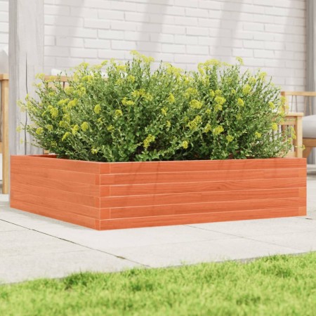 Jardinera de madera maciza pino marrón cera 90x90x23 cm de vidaXL, Maceteros y jardineras - Ref: Foro24-847205, Precio: 87,29 €