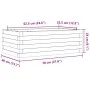 Solid pine wood planter 70x40x23 cm by vidaXL, Pots and planters - Ref: Foro24-847218, Price: 47,41 €, Discount: %