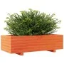 Wax brown solid pine wood planter 90x40x26.5 cm by vidaXL, Pots and planters - Ref: Foro24-847335, Price: 79,99 €, Discount: %