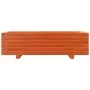 Wax brown solid pine wood planter 90x40x26.5 cm by vidaXL, Pots and planters - Ref: Foro24-847335, Price: 79,99 €, Discount: %